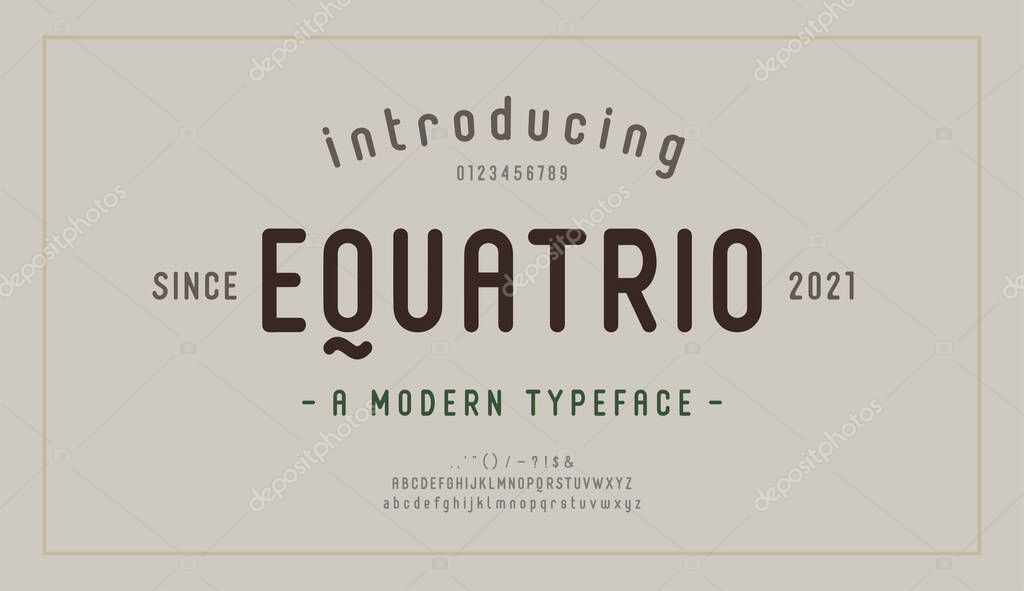 Elegant alphabet letters font and number. Modern Lettering Minimal Fashion Designs. Typography modern serif fonts decorative retro vintage concept. vector illustration