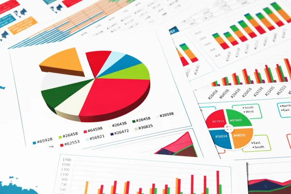 Paper charts, graphs and diagrams — Stock Photo, Image