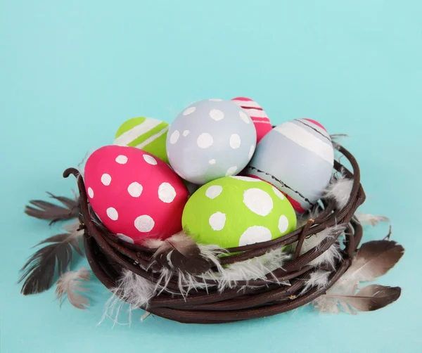 Easter Eggs helder en kleurrijk — Stockfoto