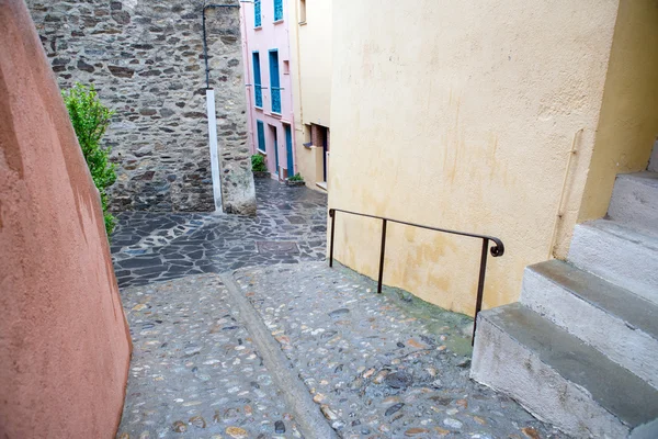 Collioure vista a la calle — Foto de Stock