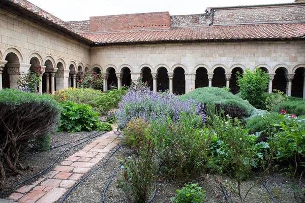 Cathedral cloisters in Elne — Stock Photo, Image