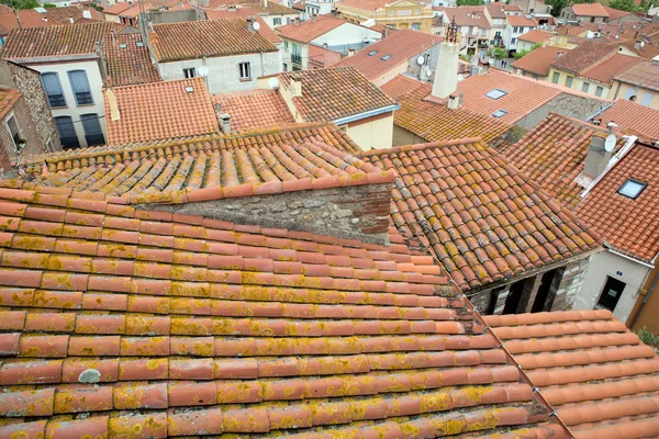 Telhados de Elne cidade — Fotografia de Stock