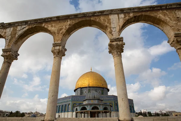Гора Храм Єрусалимі Купол Скелі — стокове фото