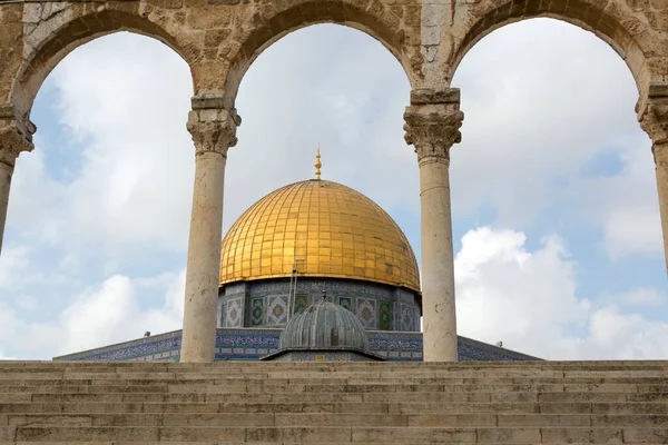 Tempelberget Jerusalem Klippans Kupol — Stockfoto