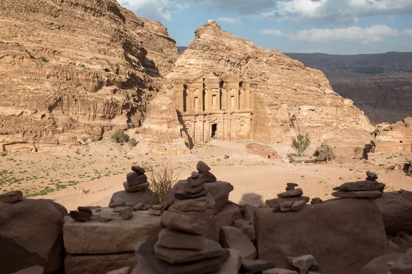 Petra, jordan manastırda — Stok fotoğraf