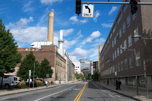 Rua cambrige em Massachusetts — Fotografia de Stock