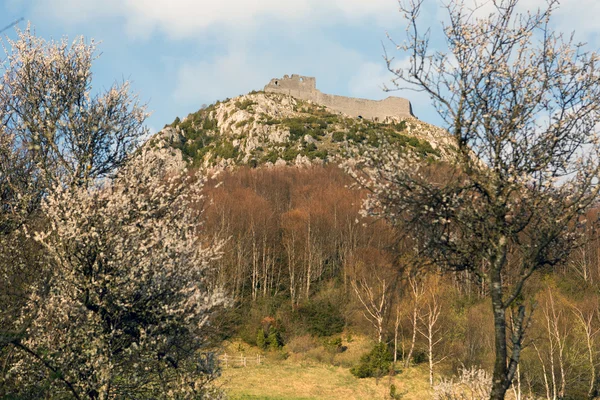 Castelo de Montsegur em Pirinéus Franceses — Fotografia de Stock