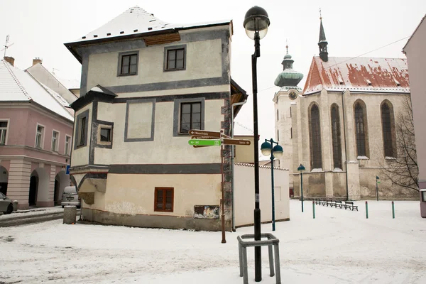 Ceske Budejovice case — Foto Stock