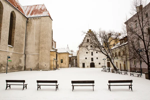 Ceske budejovice häuser — Stockfoto