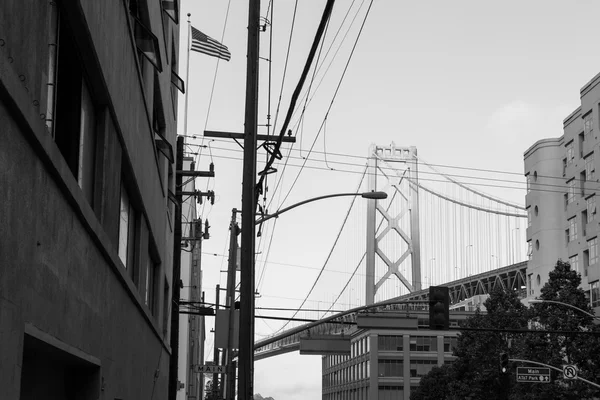 Oakland bay bridge i san francisco — Stockfoto