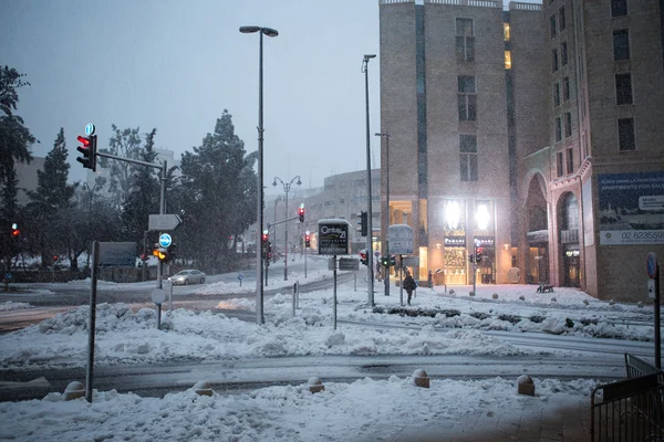 Sneeuw in Jeruzalem — Stockfoto