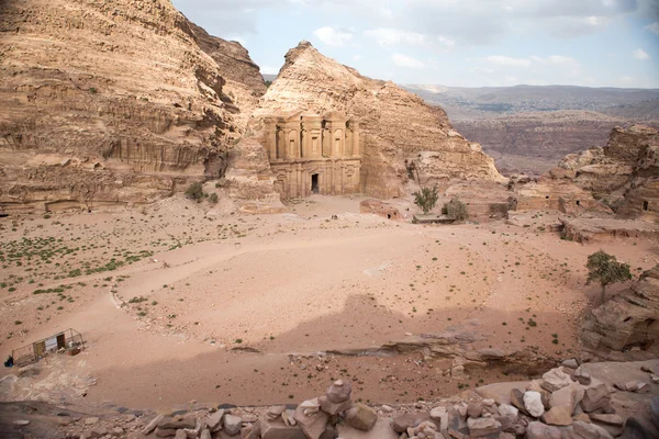 Монастир у Петра, Йорданія — стокове фото
