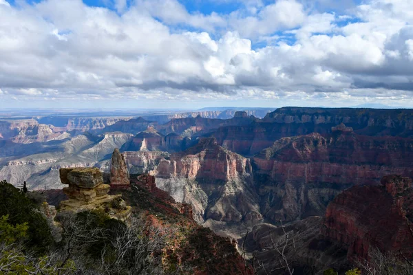 Vista Grand Canyon National Park South Rim Arizona — Fotografia de Stock