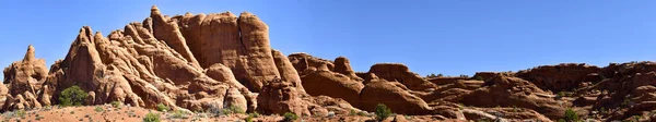 Baner Internetowy Parku Narodowego Arches Utah Obraz Stockowy