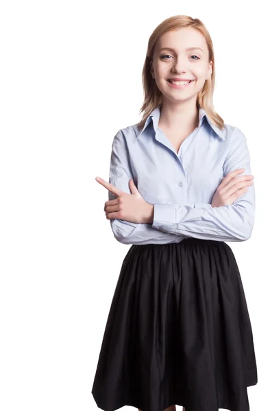 Gülümseyen kadın portresi