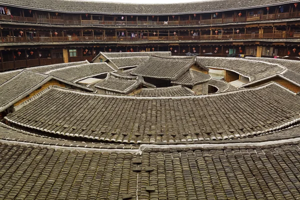 Habitation traditionnelle ethnique Hakka à Yongding — Photo