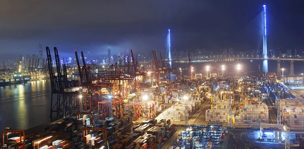 Container port in Hong Kong — Stock Photo, Image