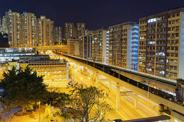 Hong Kong City at night — Stock Photo, Image