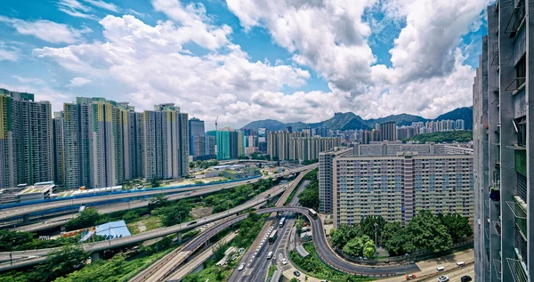 Hong Kong openbaar landgoed gebouwen — Stockfoto