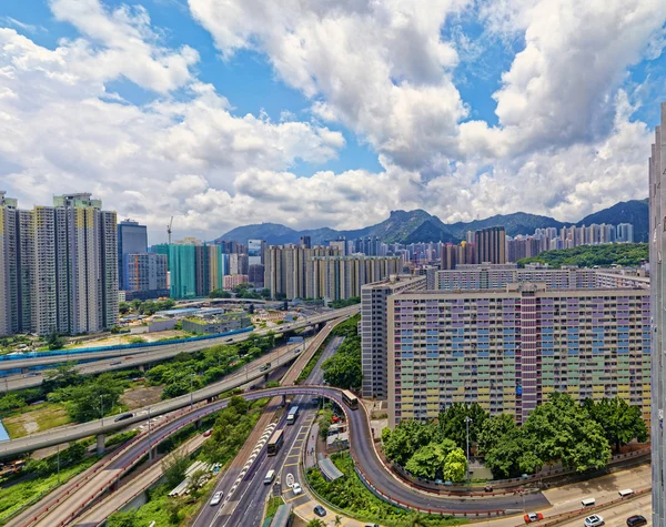 Hong Kong openbaar landgoed gebouwen — Stockfoto