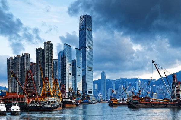 Port w Hongkongu — Zdjęcie stockowe