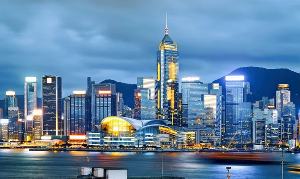 Hong Kongat at Night — Stock Photo, Image