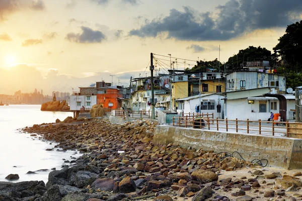 Tramonto nella valle della pesca di Hong Kong — Foto Stock