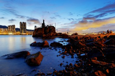 Hong kong lei yue mun günbatımı