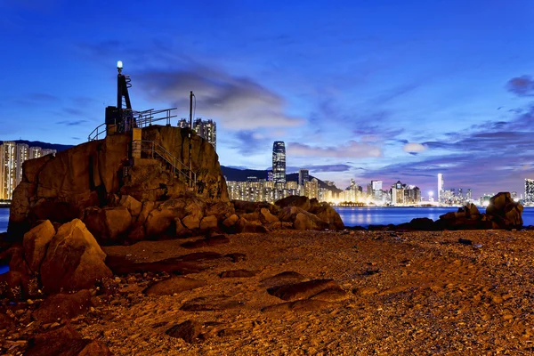 Hong Kong Lei Yue Mun por do sol — Fotografia de Stock