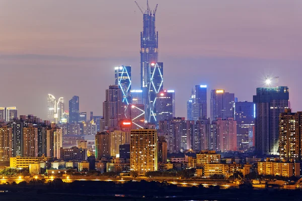 Hong Kong campo à noite — Fotografia de Stock