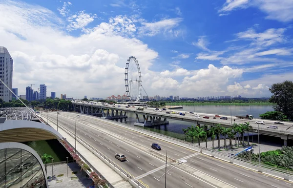 新加坡城市天际线 — 图库照片