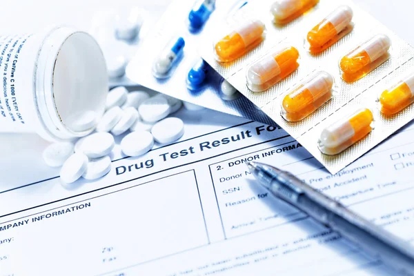 Forma del test antidroga — Foto Stock