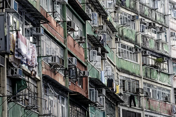 Vecchi appartamenti a Hong Kong — Foto Stock