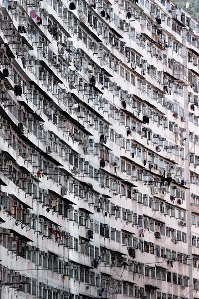 Apartamentos antigos em Hong Kong — Fotografia de Stock