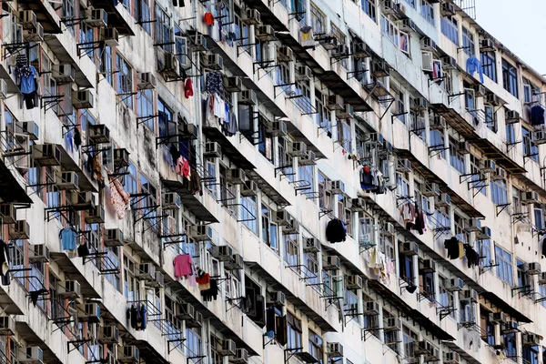 Alte wohnungen in hong kong — Stockfoto