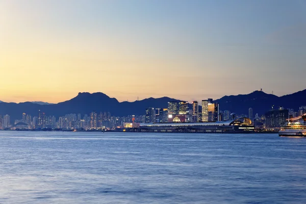 Hong kong zonsondergang — Stockfoto