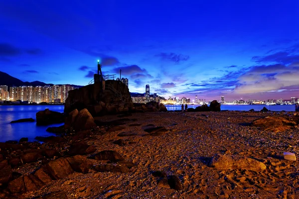 Pôr do sol de Hong Kong — Fotografia de Stock