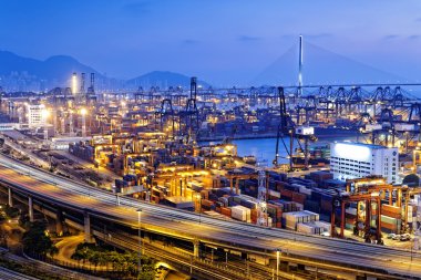 hong Kong konteyner terminali ve taşçı Köprüsü