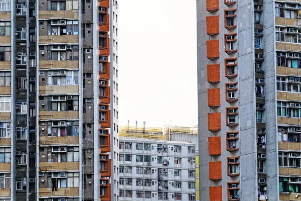 Apartamentos antiguos en Hong Kong — Foto de Stock