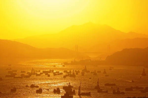 Hong kong Sonnenuntergang — Stockfoto