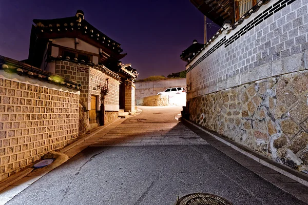 Bukchon Hanok zabytkowej dzielnicy w Seulu — Zdjęcie stockowe