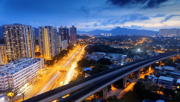 Hong Kong міського центру міста — стокове фото