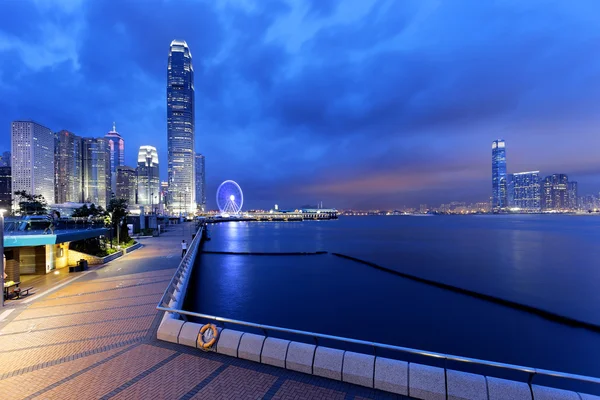 Hong Kong à noite — Fotografia de Stock