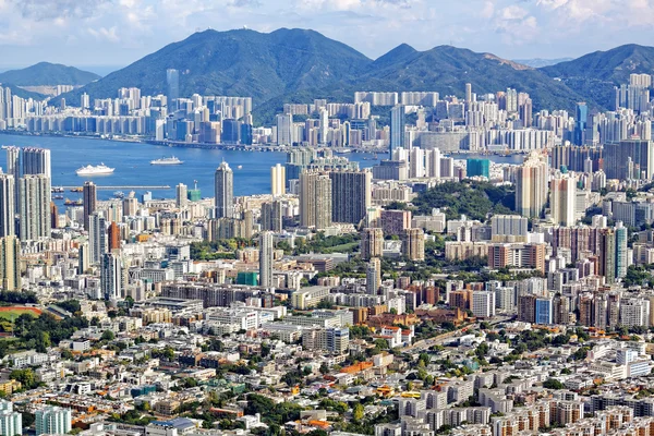 Hong kong panorama görünüm — Stok fotoğraf