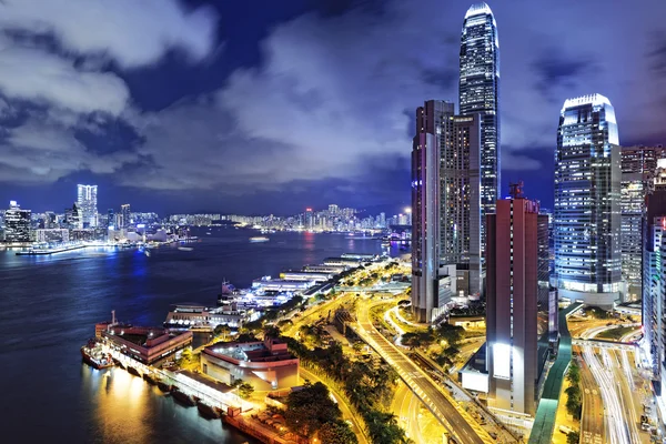 Hongkong bei Nacht — Stockfoto