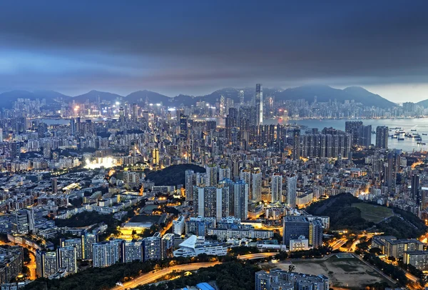 夜の香港 — ストック写真