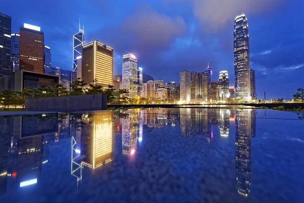 Hongkong bei Nacht — Stockfoto