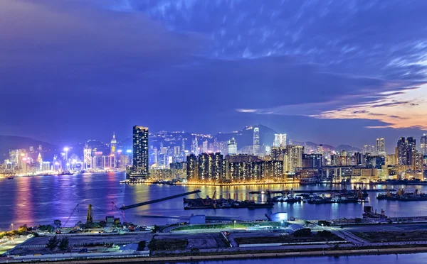 Hong Kong city sunset — Stock Photo, Image