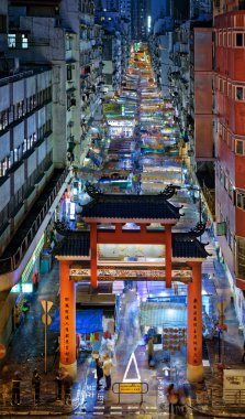 Hong Kong Tapınak Sokağı.