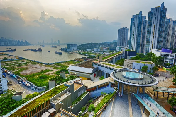 Pohled na město Hong Hong — Stock fotografie
